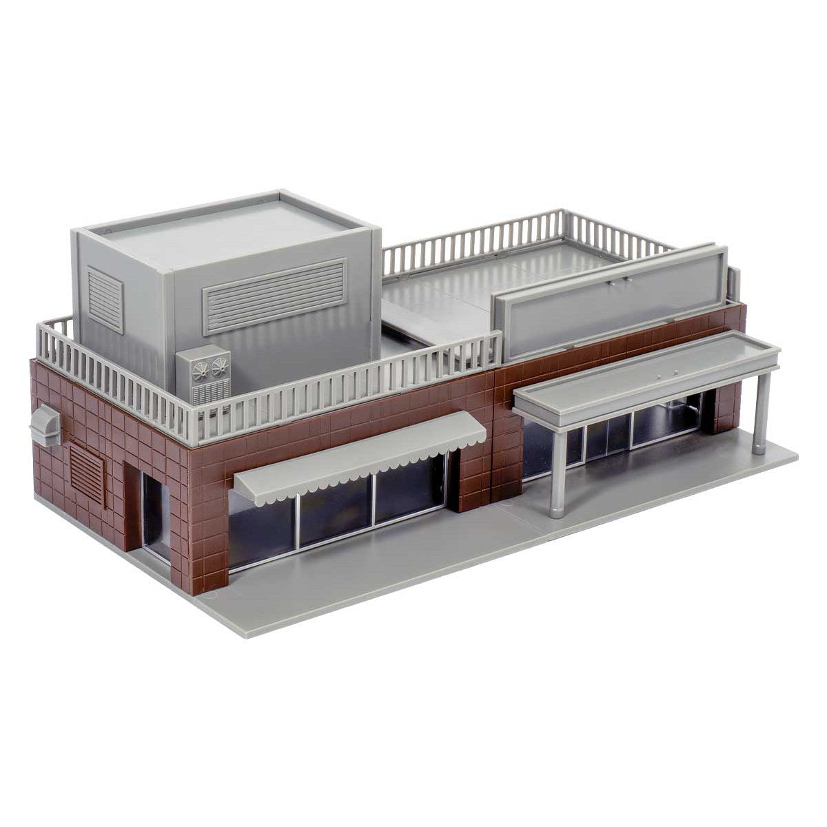 【新品即納】[RWM] 2228 未塗装ストラクチャーキット 平屋建て商業施設 Nゲージ 鉄道模型 GREENMAX(グリーンマックス)(20241227)
