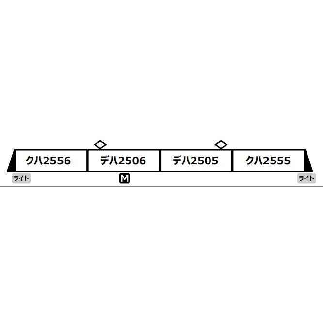 【新品即納】[RWM] A2485 小田急2400形 新塗装 非冷房 4両セット(動力付き) Nゲージ 鉄道模型 MICRO ACE(マイクロエース)(20250112)