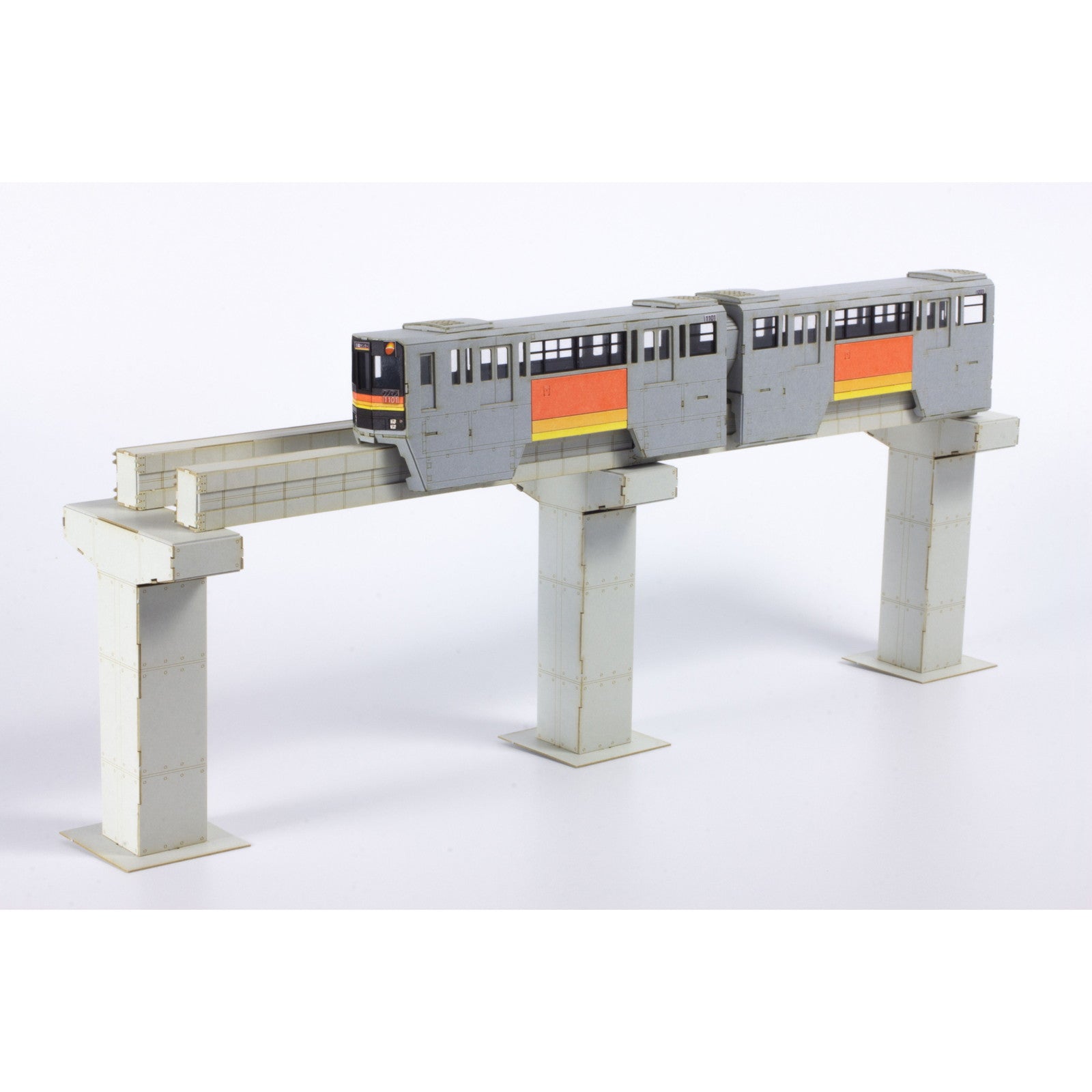 【新品即納】[RWM] MS091 1/150スケール 多摩都市モノレール 1000系 ペーパーキット(2両セット) (動力無し) Nゲージ 鉄道模型 PLUM(プラム) (20241031)