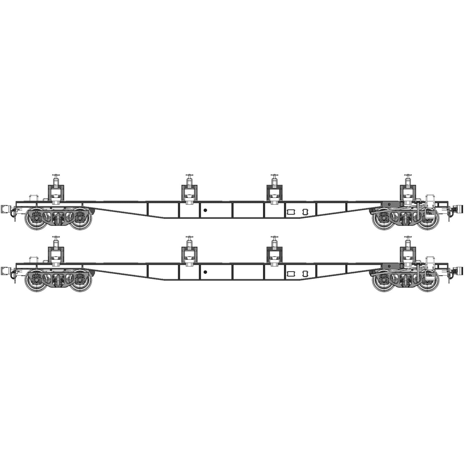 【新品即納】[RWM] TW-CK5500C チキ5500ロングレール積載具付基本5両セット・チキ塗装:赤3号(動力無し) HOゲージ 鉄道模型 TRAMWAY(トラムウェイ)(20250521)