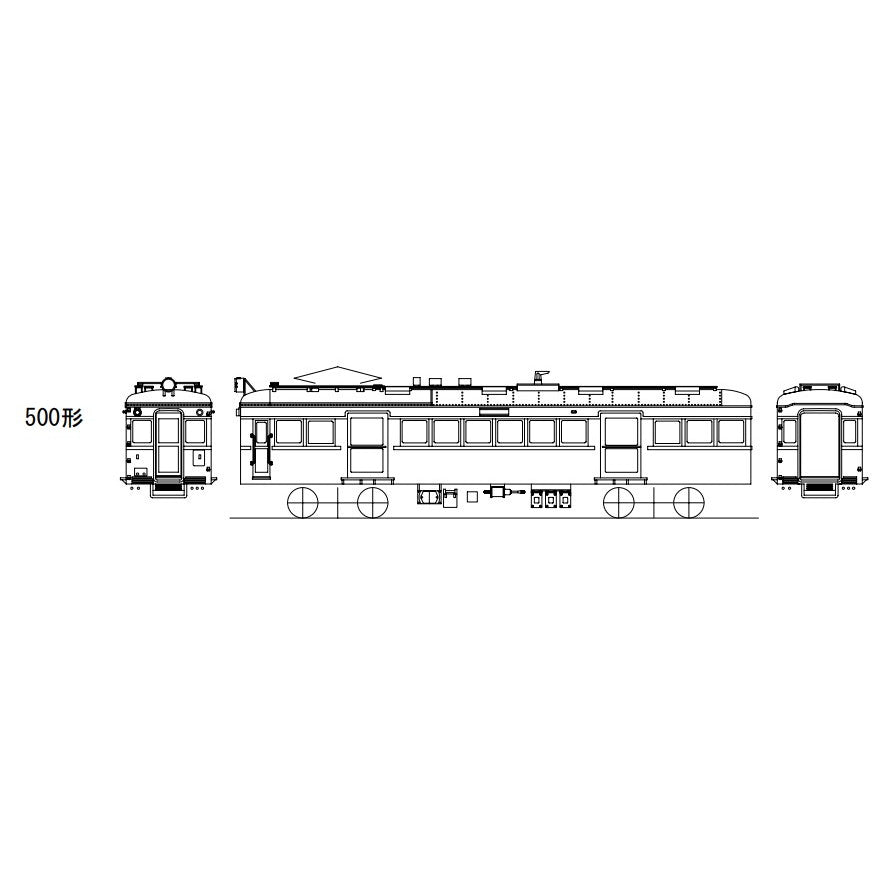 【新品即納】[RWM] 能勢電500形2両キット(動力無し) HOゲージ 鉄道模型 Masterpiece(マスターピース) (20241031)