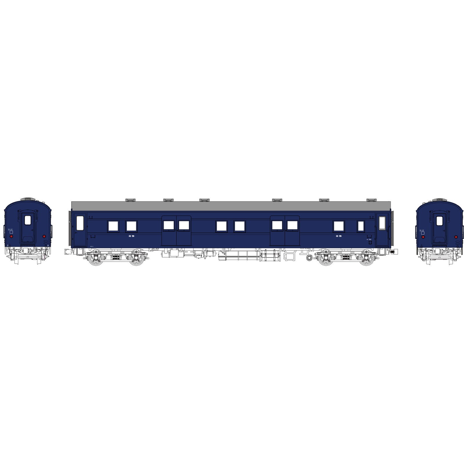 【新品即納】[RWM] TW61-10C 国鉄マニ37(スロ50改造タイプ)青15号(動力無し) HOゲージ 鉄道模型 TRAMWAY(トラムウェイ)(20250719)
