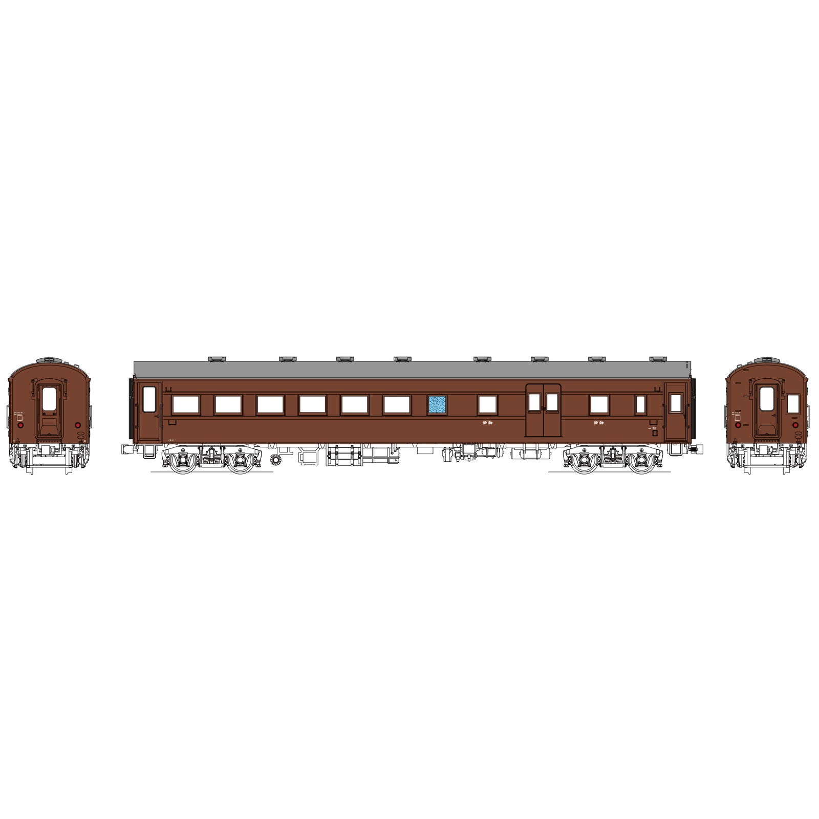 【新品即納】[RWM] TW61-06BR 国鉄オハニ36ぶどう2号(動力無し) HOゲージ 鉄道模型 TRAMWAY(トラムウェイ)(20250731)