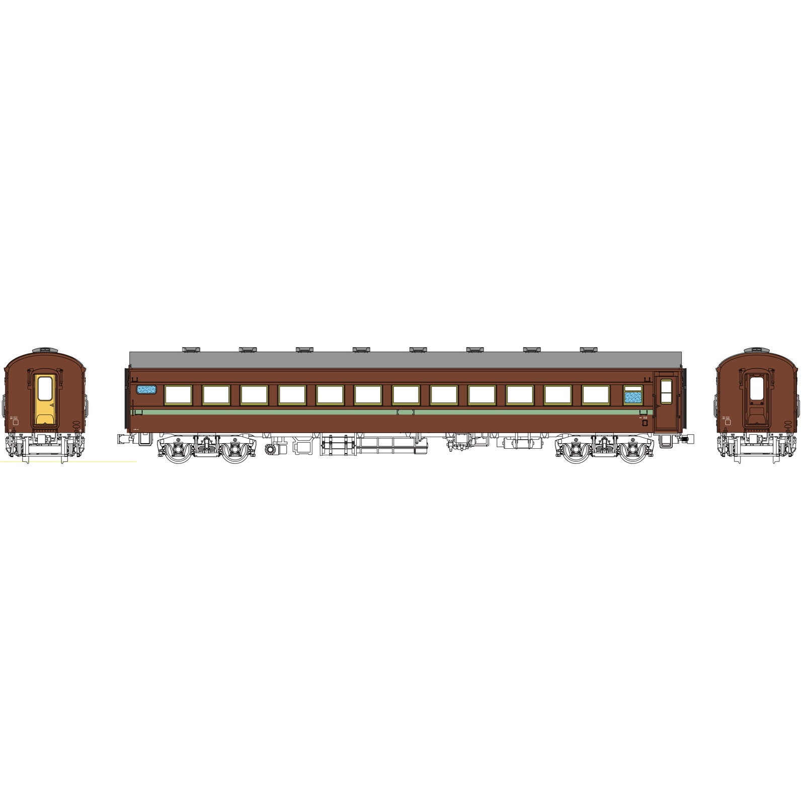 【新品即納】[RWM] TW61-05BR 国鉄オロ61ぶどう2号(動力無し) HOゲージ 鉄道模型 TRAMWAY(トラムウェイ)(20250719)