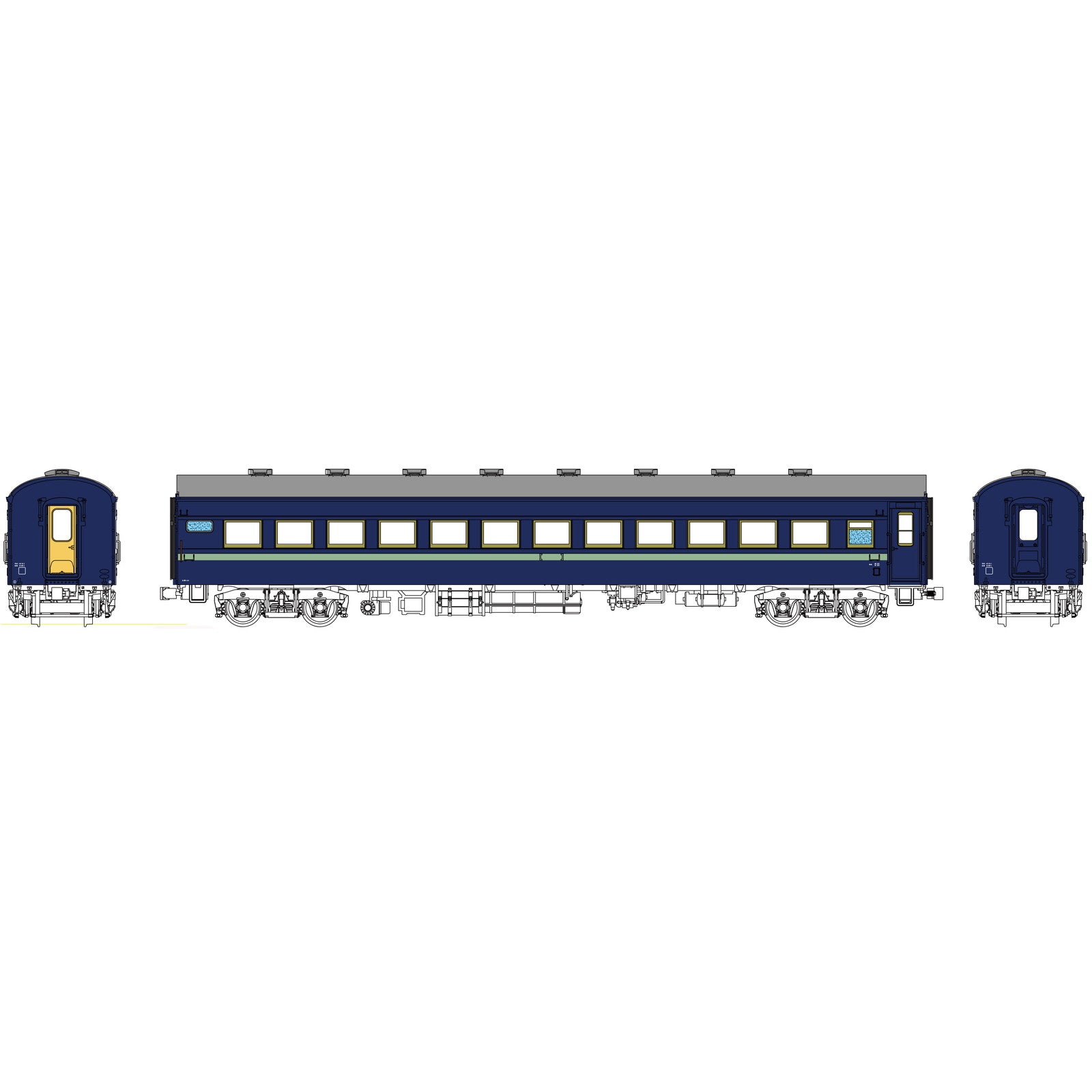 【新品即納】[RWM] TW61-05C 国鉄オロ61青15号(動力無し) HOゲージ 鉄道模型 TRAMWAY(トラムウェイ)(20250719)