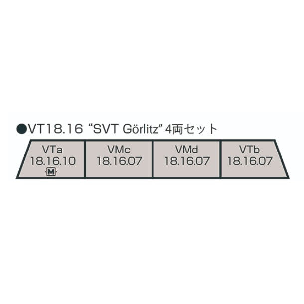 【新品】【お取り寄せ】[RWM] 10-713-9 VT18.16 SVT Gorlitz 4両セット(動力付き) Nゲージ 鉄道模型 KATO(カトー)(20250725)