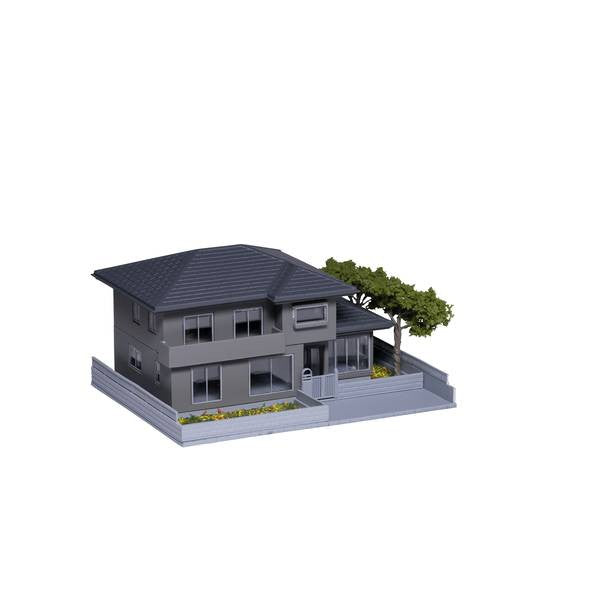 【新品】【お取り寄せ】[RWM] 23-403D 庭のある家1(チャコールグレー) Nゲージ 鉄道模型 KATO(カトー)(20250207)