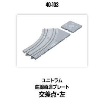【新品】【お取り寄せ】[RWM] 40-103 UNITRAM(ユニトラム) 曲線軌道プレート交差点・左 Nゲージ 鉄道模型 KATO(カトー)(20250524)