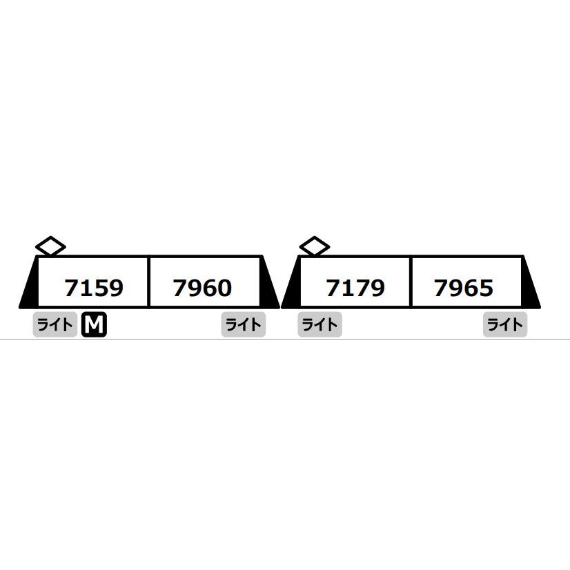 【新品即納】[RWM] A6372 南海7100系 新塗装 2両編成×2 4両セット(動力付き) Nゲージ 鉄道模型 MICRO ACE(マイクロエース)(20250720)