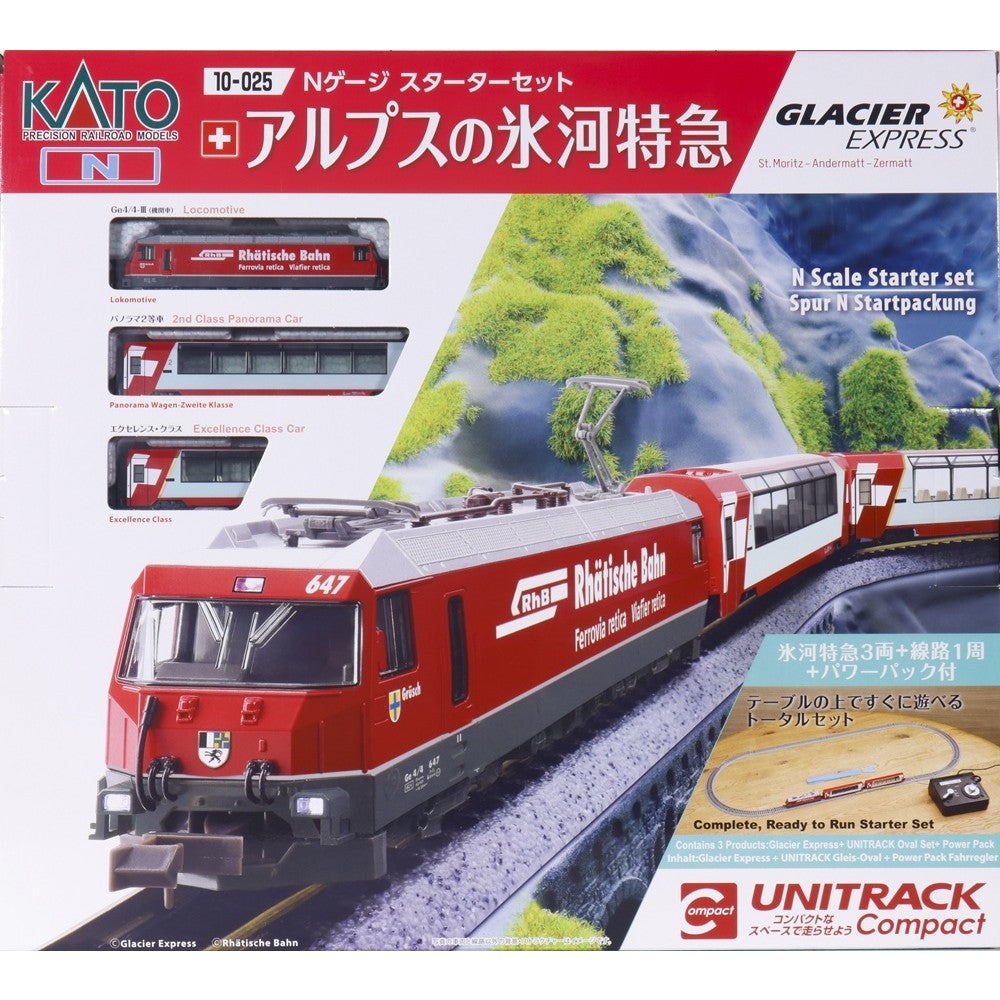 【新品】【お取り寄せ】[RWM] 10-025 Nゲージスターターセット アルプスの氷河特急(動力付き) Nゲージ 鉄道模型 KATO(カトー)(20250828)