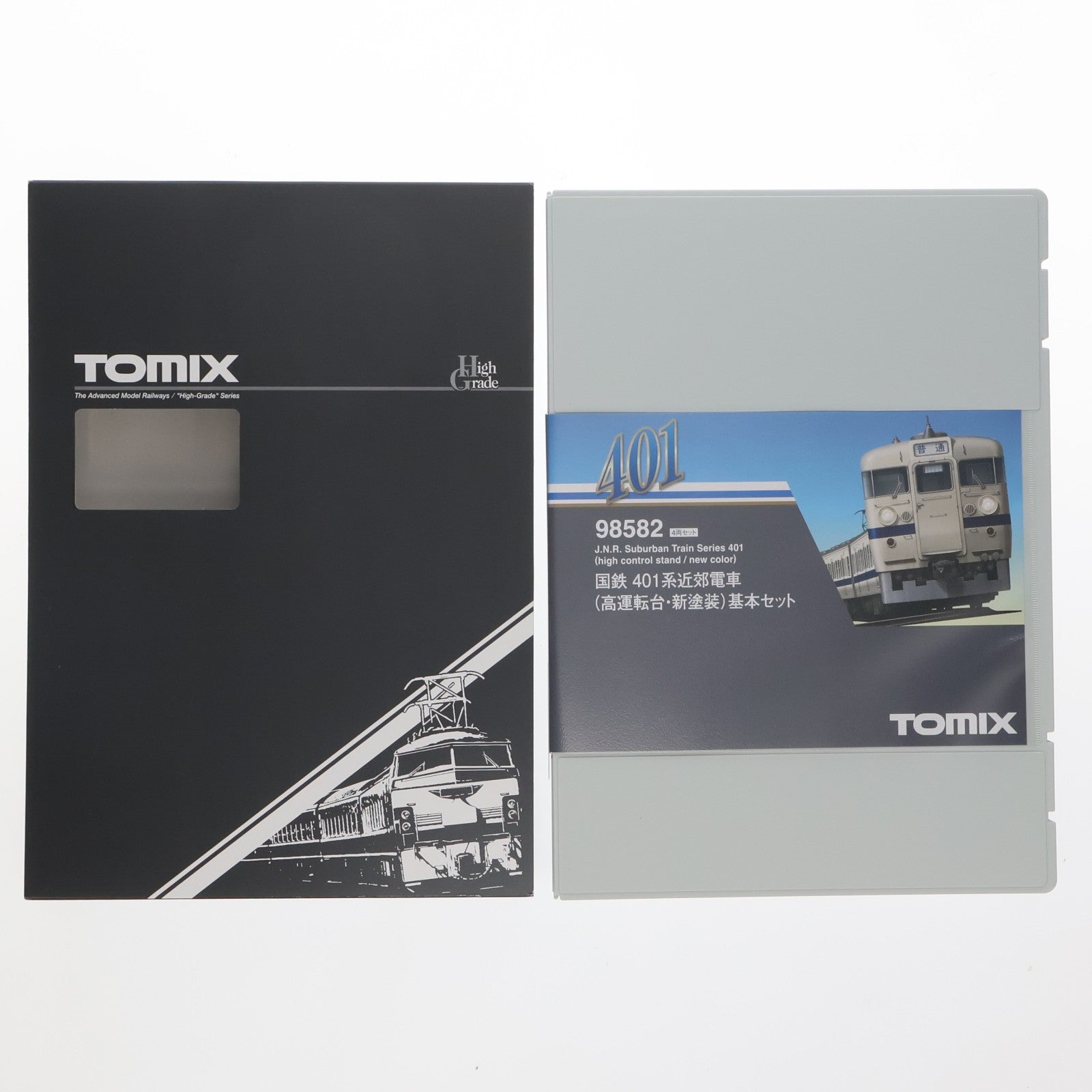 【中古即納】[RWM] 98582 国鉄 401系近郊電車(高運転台・新塗装)基本セット(4両)(動力付き) Nゲージ 鉄道模型 TOMIX(トミックス)(20250118)