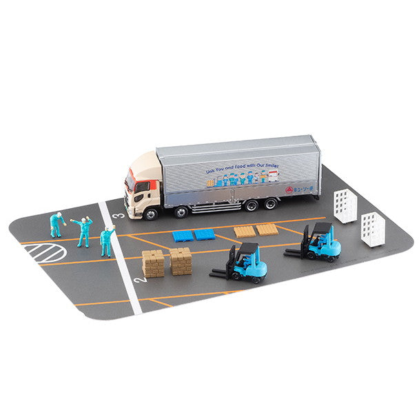 【新品】【お取り寄せ】[RWM] 329589 ザ・トラックコレクション 物流現場ウィングバンセットD キユーソー便 Nゲージ 鉄道模型 TOMYTEC(トミーテック)(20241130)