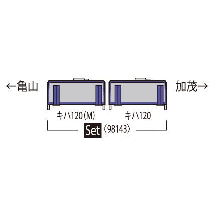 【新品即納】[RWM] 98143 JR キハ120-300形ディーゼルカー(関西線・更新車)セット(2両)(動力付き) Nゲージ 鉄道模型 TOMIX(トミックス)(20250719)