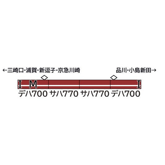 【中古即納】[RWM] 31988 京急700形(2次車・車番選択式) 基本4両編成セット(動力付き) Nゲージ 鉄道模型 GREENMAX(グリーンマックス)(20250328)