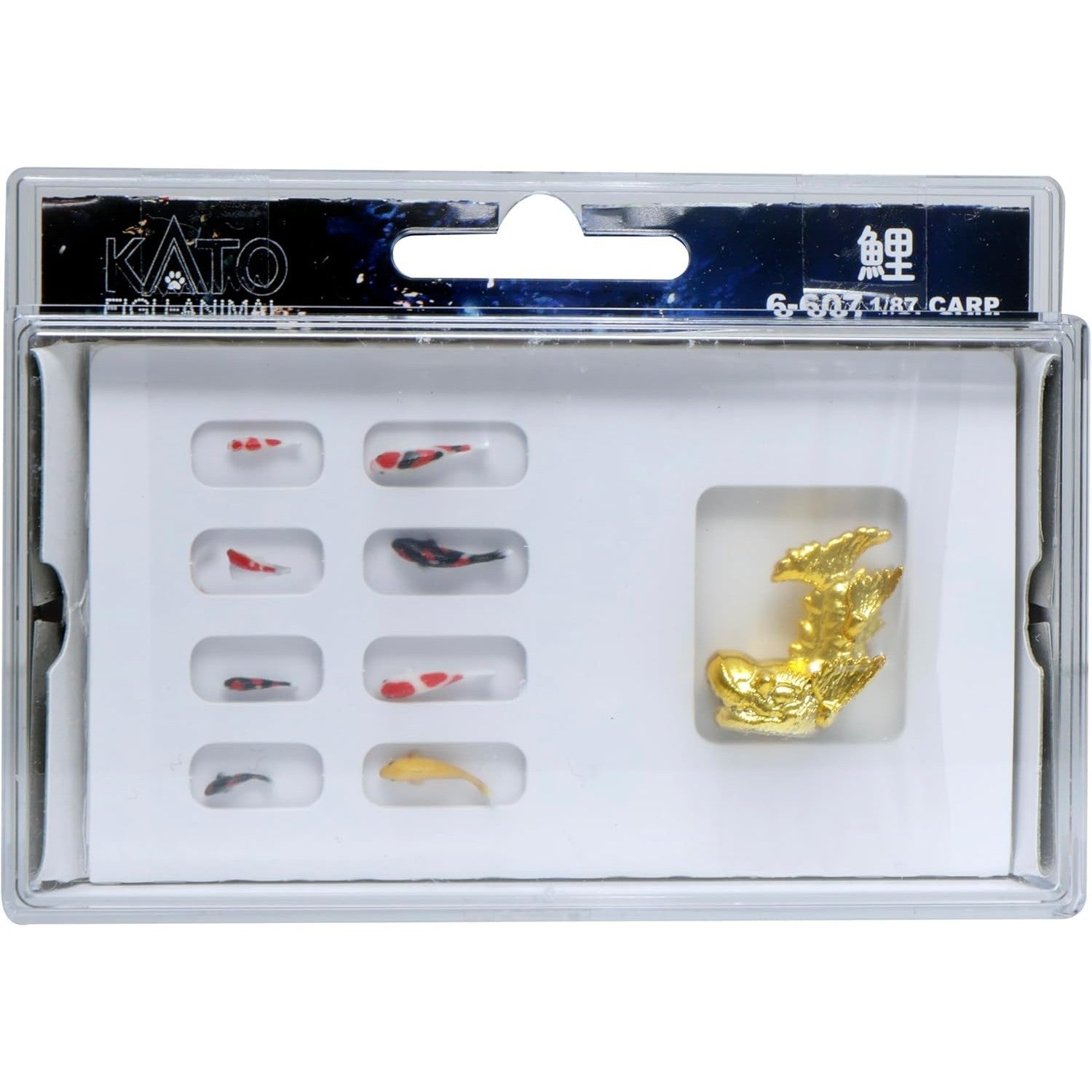 【新品】【お取り寄せ】[RWM] 6-607 フィギュアニマル 日本の動物 1/87 鯉 HOゲージ 鉄道模型 KATO(カトー)(20240427)