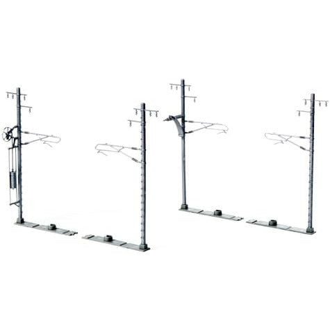 【新品】【お取り寄せ】[RWM] 23-066-1 単線ワイド架線柱(灰・20本入) Nゲージ 鉄道模型 KATO(カトー)(20241010)