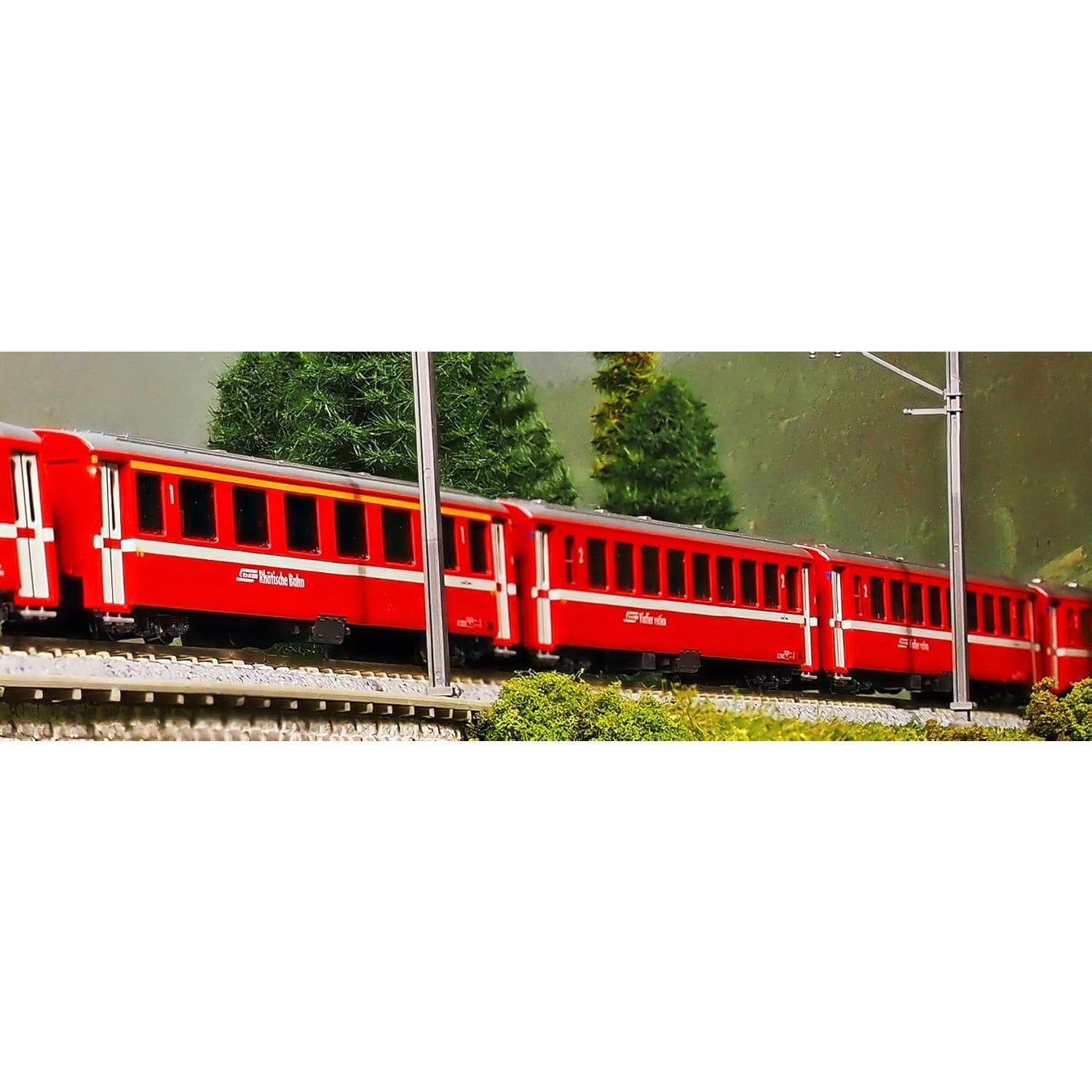 【新品】【お取り寄せ】[RWM] (再販) 10-1414 アルプスの赤い客車 EWI 増結セット(4両)(動力無し) Nゲージ 鉄道模型 KATO(カトー)(20250320)