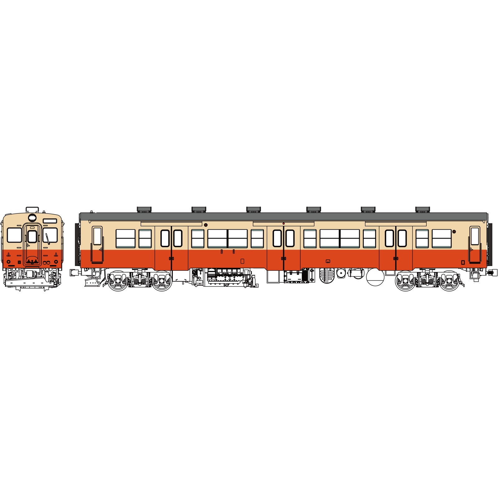 【新品即納】[RWM] TW-K30-500A-T 国鉄キハ30 寒地向一般色(動力無し) HOゲージ 鉄道模型 TRAMWAY(トラムウェイ)(20251005)