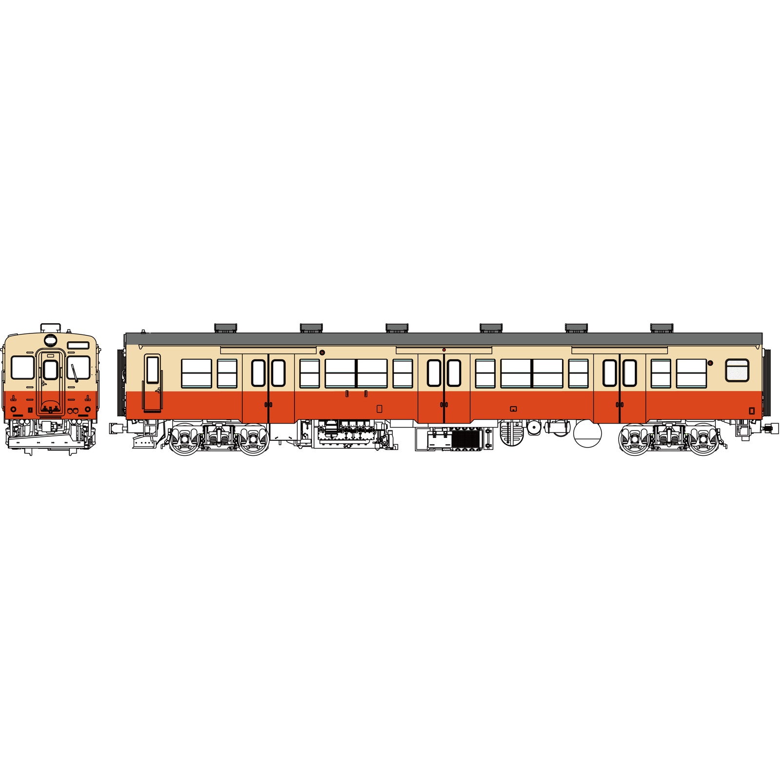 【新品即納】[RWM] TW-K35-500A-M 国鉄キハ35 寒地向一般色(動力付き) HOゲージ 鉄道模型 TRAMWAY(トラムウェイ)(20251005)
