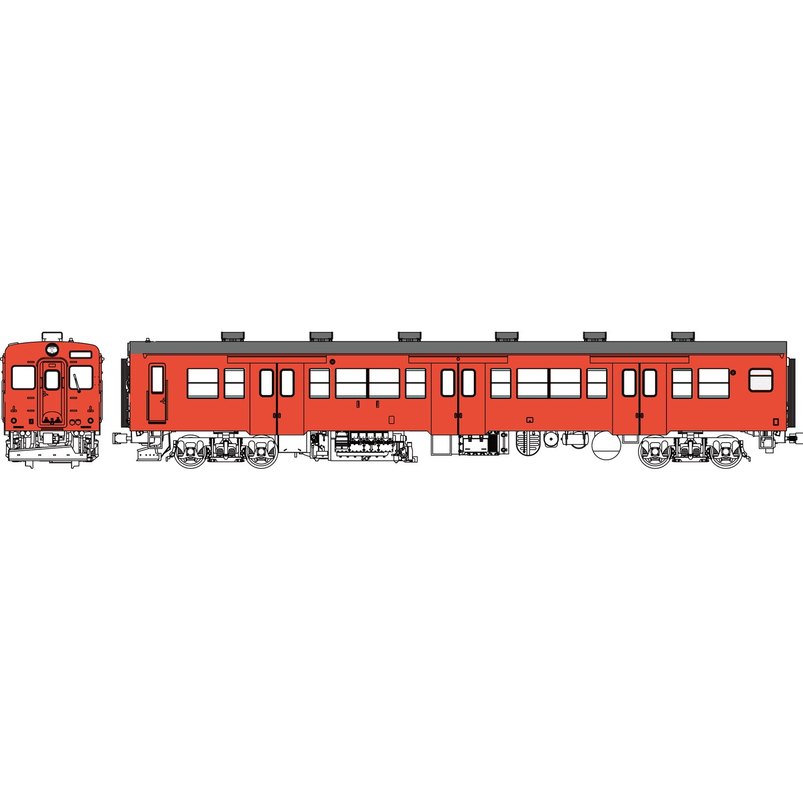【新品即納】[RWM] TW-K35-500B-T 国鉄キハ35 寒地向首都圏色(動力無し) HOゲージ 鉄道模型 TRAMWAY(トラムウェイ)(20251005)