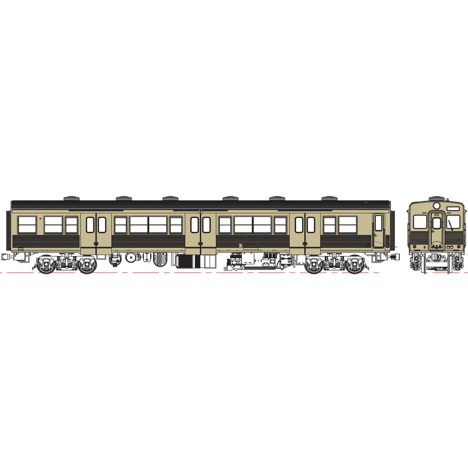 【新品即納】[RWM] TW-K35-900D-T 国鉄キハ35 ステンレス製銀色(動力無し) HOゲージ 鉄道模型 TRAMWAY(トラムウェイ)(20250918)