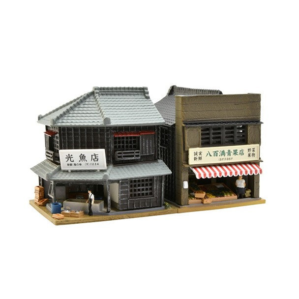 【新品】【お取り寄せ】[RWM] 335481 建物コレクション(建コレ) 191 魚屋・八百屋1R Nゲージ 鉄道模型 TOMYTEC(トミーテック)(20250830)