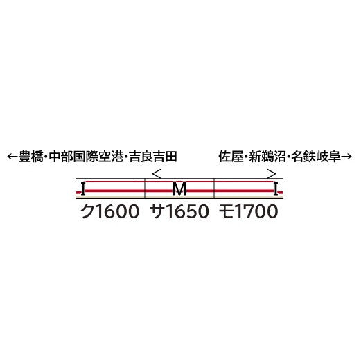 【新品即納】[RWM] 32020 名鉄1600系(車番選択式) 基本3両編成セット(動力付き) Nゲージ 鉄道模型 GREENMAX(グリーンマックス)(20250621)