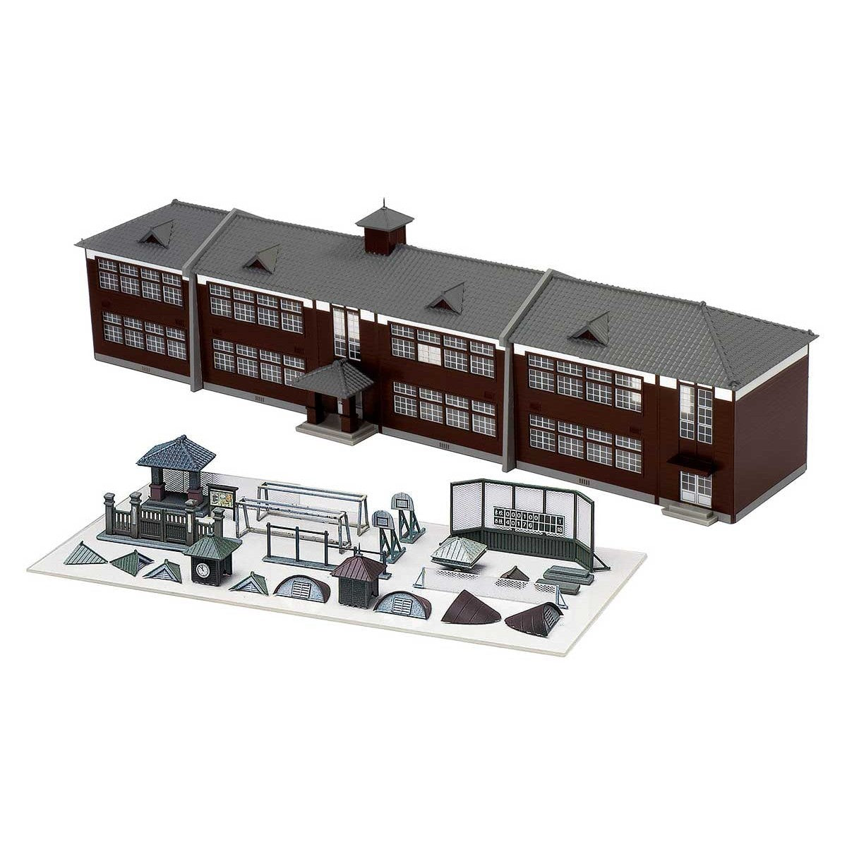 【新品】【お取り寄せ】[RWM] 2908 着色済みストラクチャーキット 着色済み 木造校舎(ダークブラウン) Nゲージ 鉄道模型 GREENMAX(グリーンマックス)(2025年07月30日)