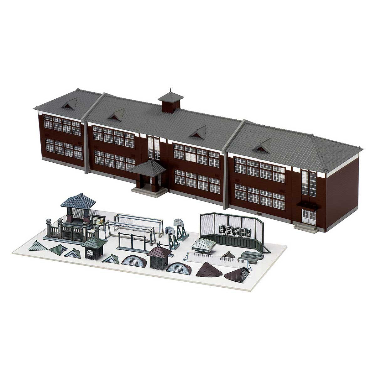 【新品】【お取り寄せ】[RWM] 2908 着色済みストラクチャーキット 着色済み 木造校舎(ダークブラウン) Nゲージ 鉄道模型 GREENMAX(グリーンマックス)(2025年07月30日)