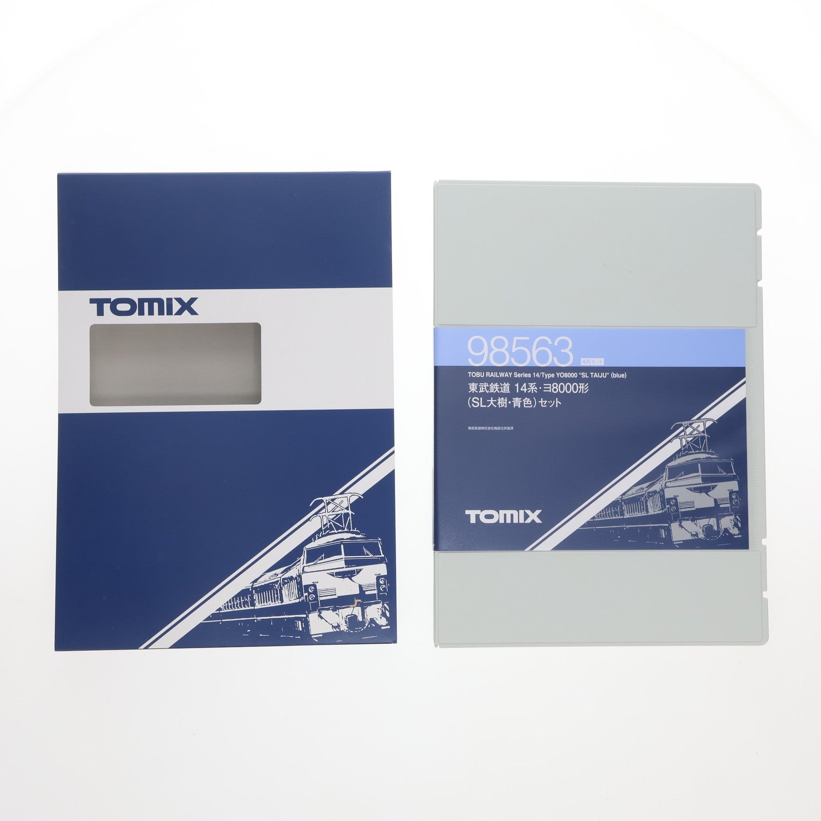 【中古即納】[RWM] 98563 東武鉄道 14系・ヨ8000形(SL大樹・青色)セット(4両)(動力無し) Nゲージ 鉄道模型 TOMIX(トミックス)(20241221)