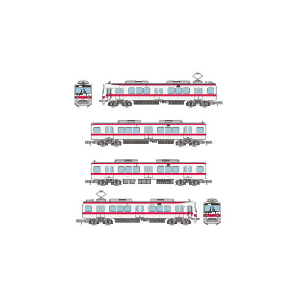 【新品即納】[RWM] 336372 鉄道コレクション(鉄コレ) 神戸電鉄2000系(2007編成) 4両セット(動力無し) Nゲージ 鉄道模型 TOMYTEC(トミーテック)(20250830)