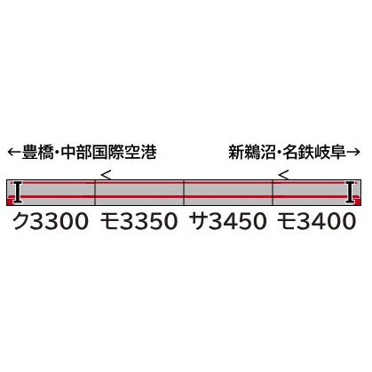【新品即納】[RWM] 32030 名鉄3300系(6次車以降・車番選択式) 増結4両編成セット(動力無し) Nゲージ 鉄道模型 GREENMAX(グリーンマックス)(20250926)