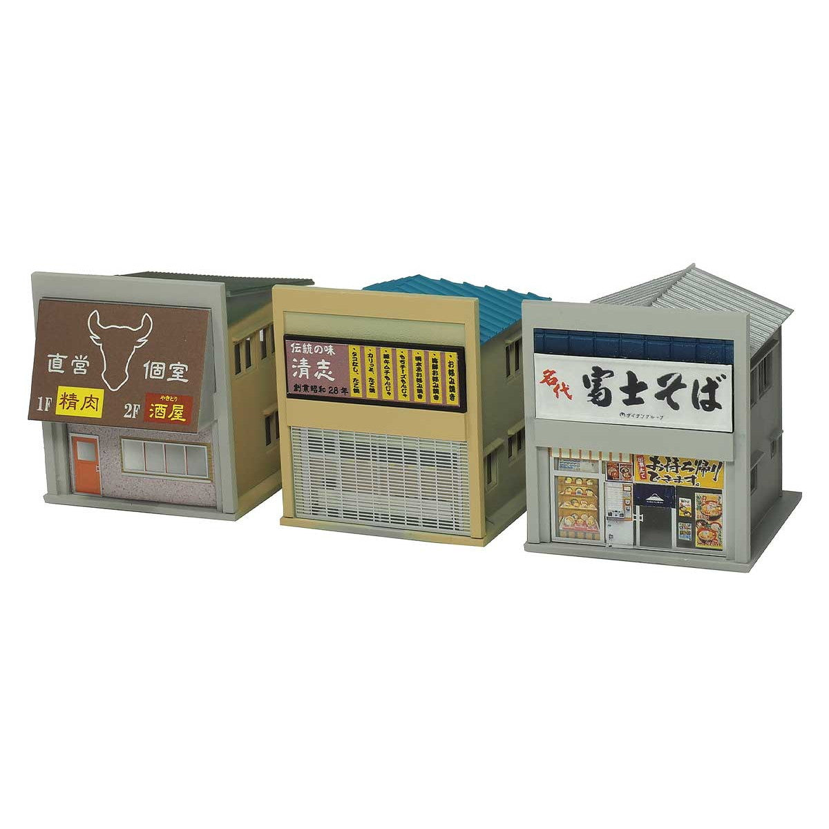 【新品即納】[RWM] 2654 着色済みストラクチャーキット 着色済み 商店 麺街道シリーズ/富士そば Nゲージ 鉄道模型 GREENMAX(グリーンマックス)(20250827)
