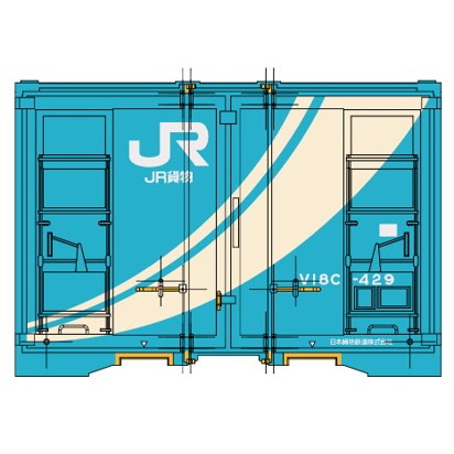 【新品即納】[RWM] (再販) 903M 12ft JR貨物V18C形コンテナVer2 前回生産風色 HOゲージ 鉄道模型 MODEL icon(モデルアイコン)(20250930)