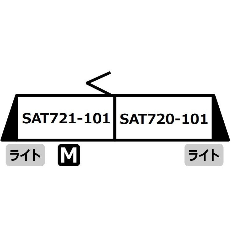 【新品】【お取り寄せ】[RWM] A7129 仙台空港鉄道 SAT721系 2両セット(動力付き) Nゲージ 鉄道模型 MICRO ACE(マイクロエース)(20251012)