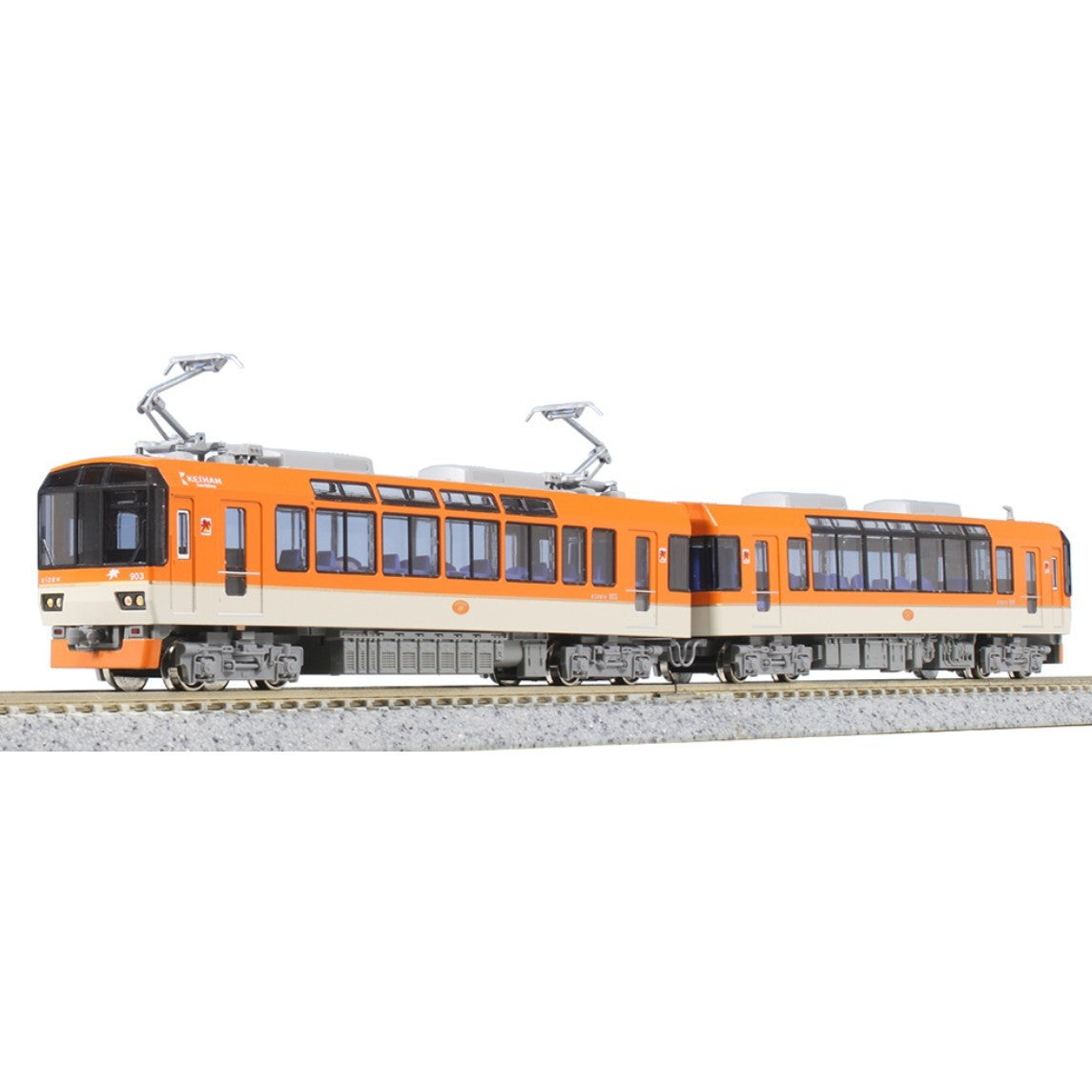 【新品】【お取り寄せ】[RWM] (再販) 10-1472 叡山電鉄900系 きらら(メープルオレンジ)(2両)(動力付き) Nゲージ 鉄道模型 KATO(カトー)(20250927)