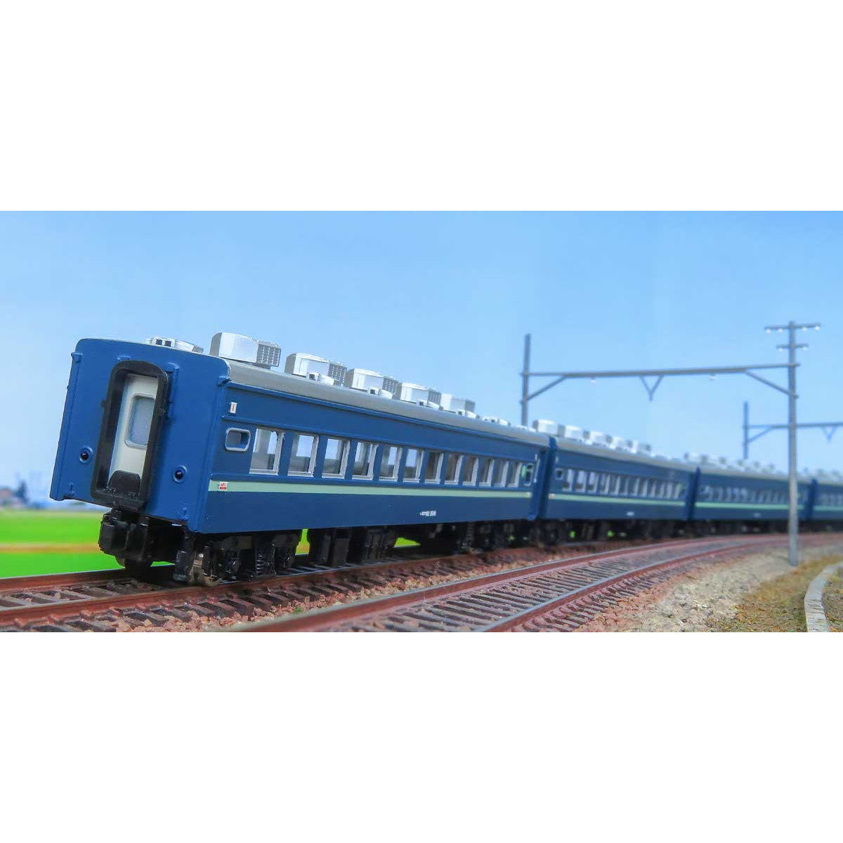 【予約安心出荷】[RWM] 19510 着色済みストラクチャーキット 着色済み スロ62系(青色・淡緑帯付き) 6両編成セット(動力無し) Nゲージ 鉄道模型 GREENMAX(グリーンマックス)(2025年10月)