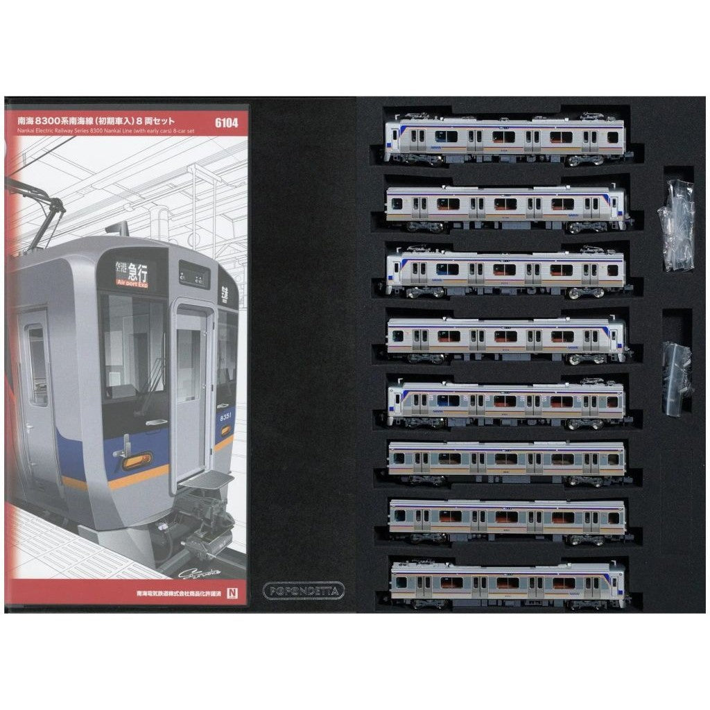 【新品即納】[RWM] 6104 南海8300系南海線(初期車入) 8両セット(動力付き) Nゲージ 鉄道模型 ポポンデッタ(20251129)