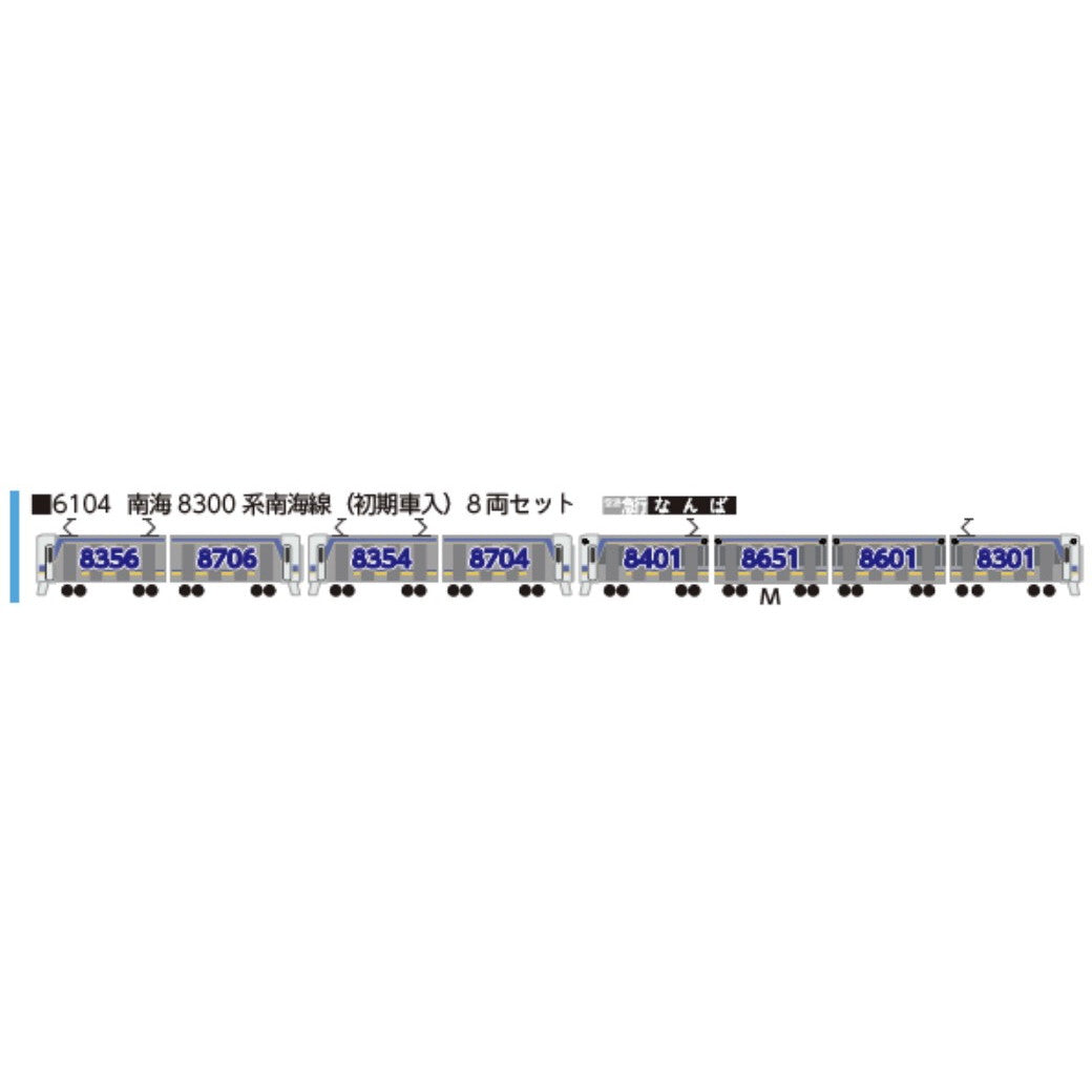 【予約安心出荷】[RWM] 6104 南海8300系南海線(初期車入) 8両セット(動力付き) Nゲージ 鉄道模型 ポポンデッタ(2025年)