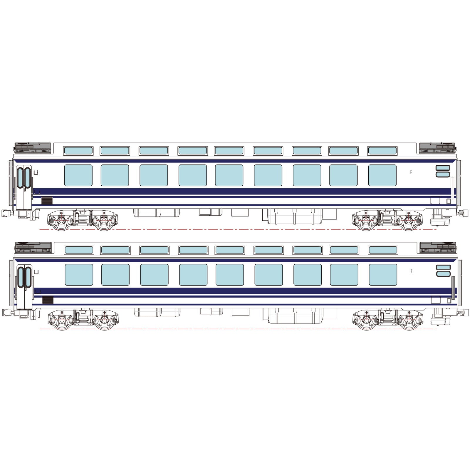 【新品即納】[RWM] (再販) TW-EUC-Y ユーロライナー 増結2両セット(動力無し) HOゲージ 鉄道模型 TRAMWAY(トラムウェイ)(20260131)