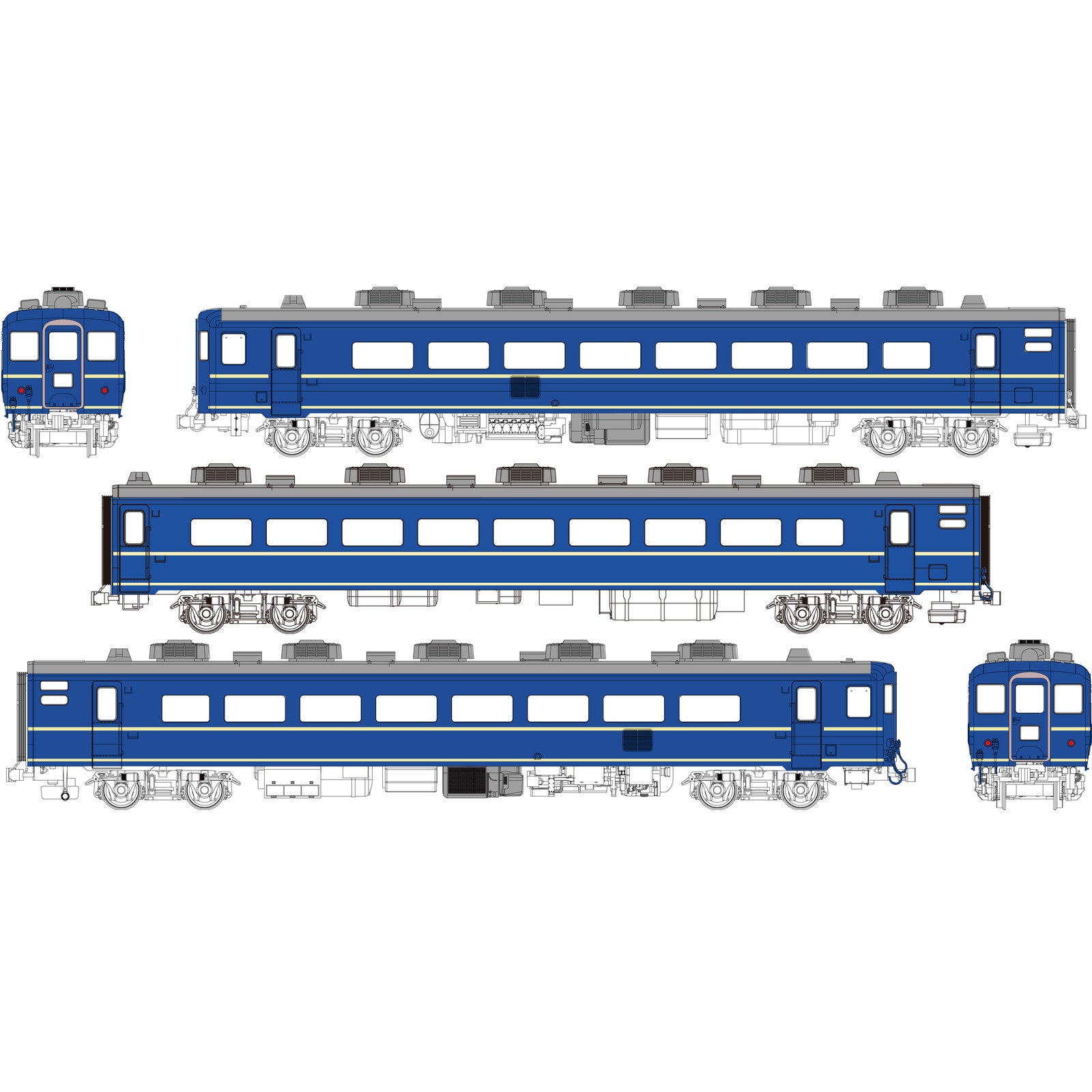 【新品即納】[RWM] TW-14500X 国鉄14系500代座席車基本セットA(3両)(動力無し) HOゲージ 鉄道模型 TRAMWAY(トラムウェイ)(20260131)