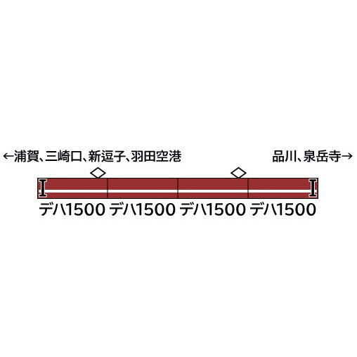 【予約安心出荷】[RWM] 32077 京急1500形(更新車・車番選択式・SRアンテナ無し) 増結4両編成セット(動力無し) Nゲージ 鉄道模型 GREENMAX(グリーンマックス)(2026年1月)