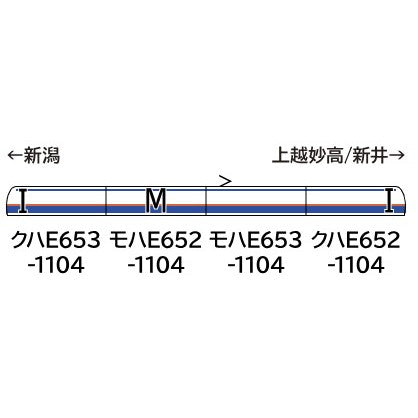 【予約安心出荷】[RWM] 32109 E653系1100番代しらゆき(クーラーカバー交換後) 4両編成セット(動力付き) Nゲージ 鉄道模型 GREENMAX(グリーンマックス)(2026年1月)