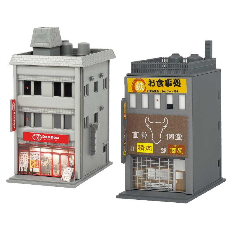 【予約安心出荷】[RWM] 2658 着色済みストラクチャーキット 着色済み 商業ビル 3F まんぷく街道シリーズ/ドムドムハンバーガー Nゲージ 鉄道模型 GREENMAX(グリーンマックス)(2025年11月)