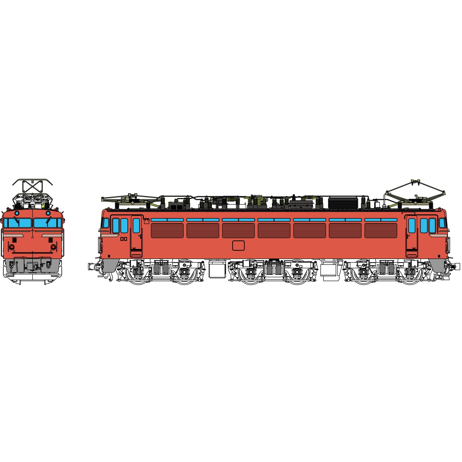【予約安心出荷】[RWM] TW-EF80-02 EF80、1次型客車用庇なし(動力付き) HOゲージ 鉄道模型 TRAMWAY(トラムウェイ)(20260604)