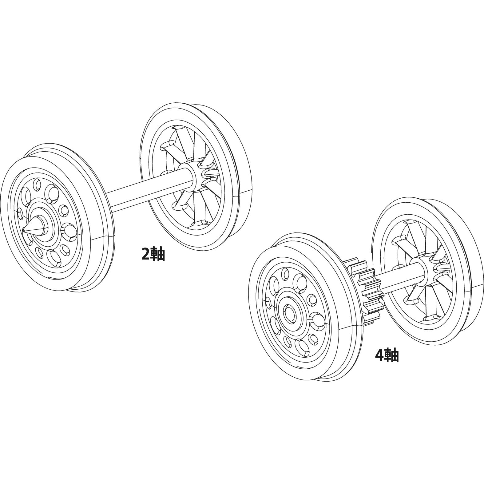 【予約安心出荷】[RWM] TW-HO-EL004 スポーク、ボックス輪心車輪1両分(EF61用) HOゲージ 鉄道模型 TRAMWAY(トラムウェイ)(2026年6月)
