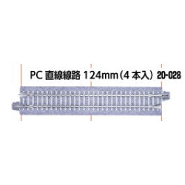 【予約安心出荷】[RWM] 20-028 PC直線線路124mm 4本入 Nゲージ 鉄道模型 KATO(カトー)(2025年11月)