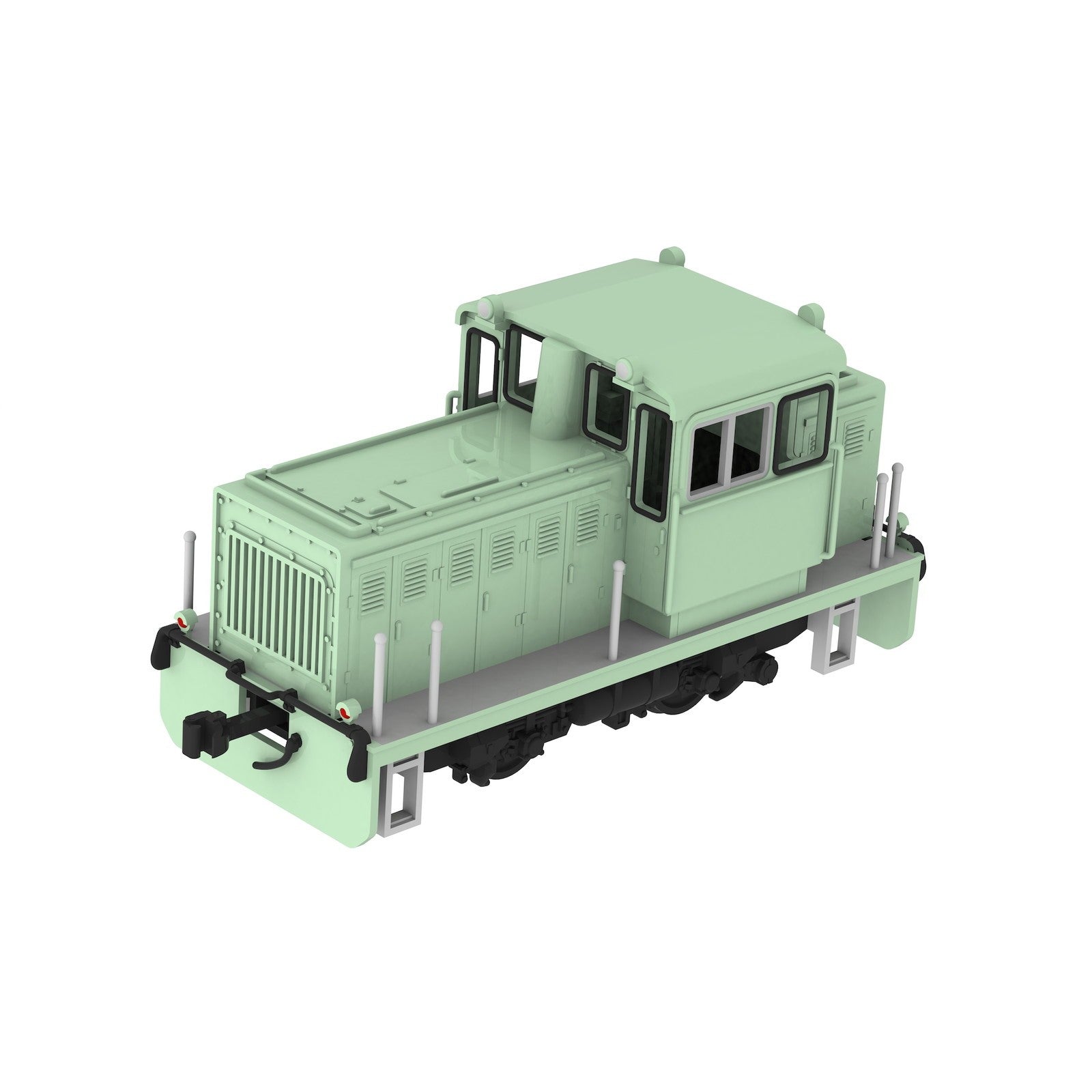 【新品】【お取り寄せ】[RWM] PP253 1/80スケールプラスチックキット 小型機関車(凸型グリーン)(動力無し) HOゲージ 鉄道模型 PLUM(プラム)(20251130)