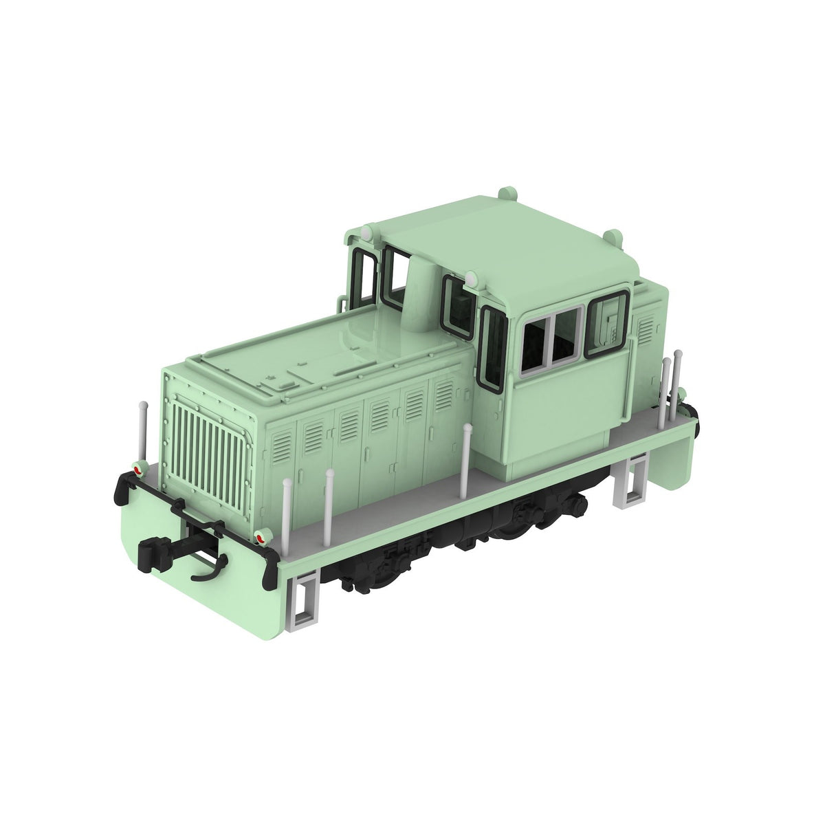 【新品】【お取り寄せ】[RWM] PP253 1/80スケールプラスチックキット 小型機関車(凸型グリーン)(動力無し) HOゲージ 鉄道模型 PLUM(プラム)(20251130)