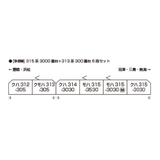 【中古即納】[RWM] 10-2066 特別企画品 315系3000番台+313系300番台 6両セット(動力付き) Nゲージ 鉄道模型 KATO(カトー)(20260130)